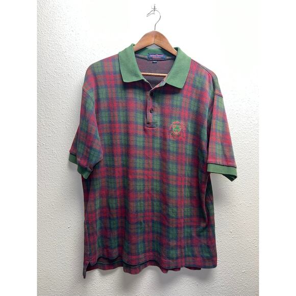 Vintage Royal Troon Golf Polo Shirt 126th Open Scotland Golfing Club Large - Picture 1 of 9